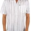 Volcom Pit Stripe Shirt Short Sleeve White (M Only) -Snowboards Verkoop 14050 volcom pit stripe whi