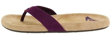 Roxy Vamonos Leather Female Slippers Purple 4 Roxy Vamonos Leather Female Slippers Purple - Afbeelding 2