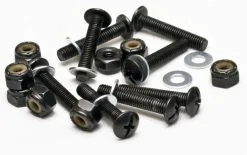 Mindless Drop Thru Mounting Bolts 1" With Washers Black