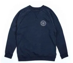 Brixton Oath Crew Fleece Washed Navy