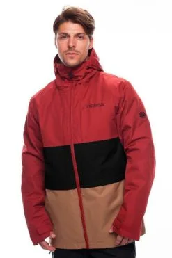 686 Smarty Form 3-in-1 Snowboard Jacket 20K Rusty Red -Snowboards Verkoop 686 smarty snowboard jacket rusty red front 20724