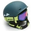 Anon Define Snowboardhelm Dark Green With Goggle (52-55 Cm) -Snowboards Verkoop anon define snowboardhelm dark green with goggle 21063