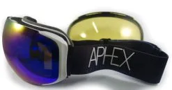 Aphex Goggles Aphex Kepler Goggle White With Revo Blue Lens + Bonus Lens