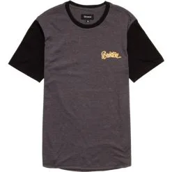 Brixton Arlington T-shirt Charcoal/black