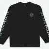Brixton Crest T-shirt LS Black-off White-jade