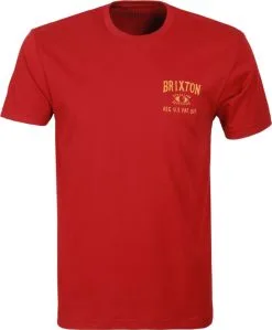 Brixton Foresight Premium T-shirt Burgundy