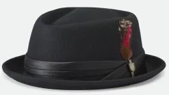 Brixton Stout Pork Pie Hat Black