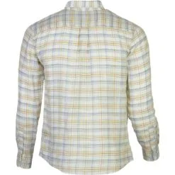 Brixton Memphis Long Sleeve Shirt Woven Cream -Snowboards Verkoop brixton memphis shirt rear 18641