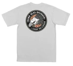Dark Seas Center Point Recycled T-shirt White