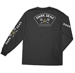 Dark Seas Moisture Wicking T-shirt Long Sleeve Black
