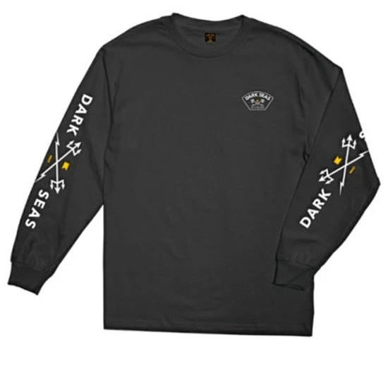 Dark Seas Moisture Wicking T-shirt Long Sleeve Black 4 Dark Seas Moisture Wicking T-shirt Long Sleeve Black - Afbeelding 2