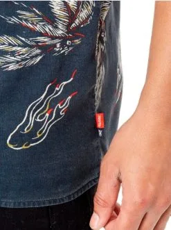 Globe Appleyard Howler SS Shirt Midnight (L Only) -Snowboards Verkoop globe appleyard howler ss shirt detail 20846