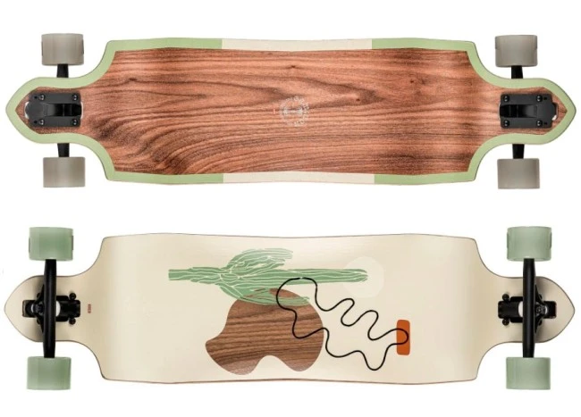 Globe Geminon Micro Drop 37" Walnut-cacti Complete Longboard 4 Globe Geminon Micro Drop 37" Walnut-cacti Complete Longboard - Afbeelding 2