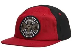 Independent Cab Flourish Snapback Cap Black/maroon