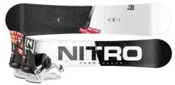 Globe Nitro Prime Raw Snowboard Set + Rambler Bindings AM