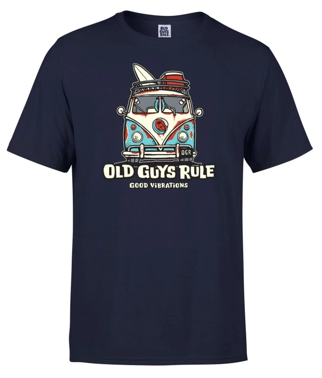 Old Guys Rule Good Vibrations III T-shirt Navy 3 Old Guys Rule Good Vibrations III T-shirt Navy