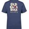 Old Guys Rule Improved With Age T-shirt Heather Navy