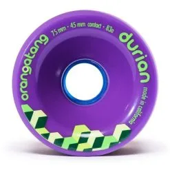 Orangatang Durian Wheels 75 Mm (pack Of 4) -Snowboards Verkoop orangatang durian 75 mm wielen paars front 17624