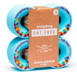 Globe Orangatang Fat Free 65 Mm Wheels -Snowboards Verkoop orangatang fat free blue 65mm wielen pack 16655