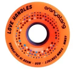 Orangatang Love Handles 65 Mm Wheels (set Of 4) -Snowboards Verkoop orangatang love handles 65mm longboard wielen oranje 21799