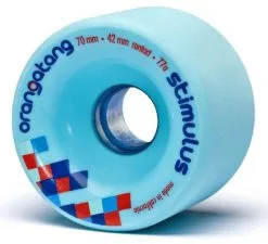 Globe Orangatang Stimulus 70 Mm Wheels -Snowboards Verkoop orangatang stimulus 70 mm longboard wheels blue 16745