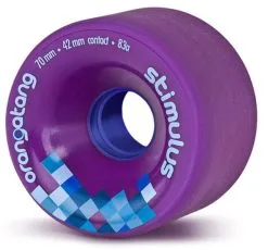 Globe Orangatang Stimulus 70 Mm Wheels -Snowboards Verkoop orangatang stimulus 70 mm longboard wheels purple 16745