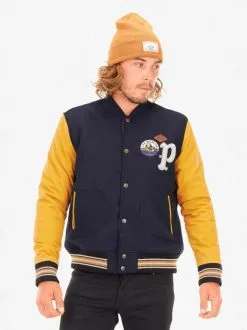 Picture Organic Picture Johnson Jacket Dark Blue (M Only) -Snowboards Verkoop picture johnson jacket dark blue model front 20682