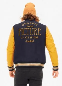 Picture Organic Picture Johnson Jacket Dark Blue (M Only) -Snowboards Verkoop picture johnson jacket dark blue model rear 20682