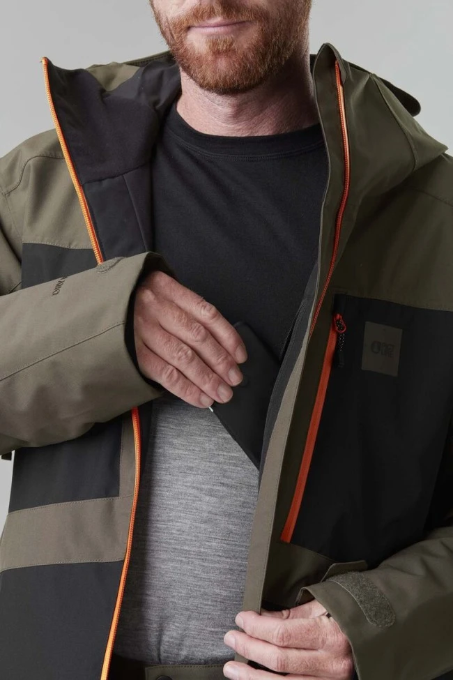 Picture Organic Picture Kory Snowboard Jacket Dark Army Green 10K 8 Picture Organic Picture Kory Snowboard Jacket Dark Army Green 10K - Afbeelding 6