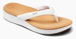 Reef Cushion Cloud Slippers White Tan