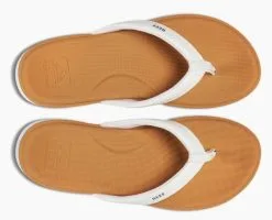 Reef Cushion Cloud Slippers White Tan -Snowboards Verkoop reef cushion cloud slippers white tan top 22212