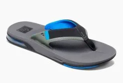 Reef Fanning Low Slippers Blue Grey