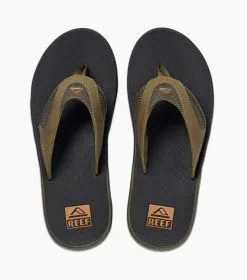 Reef Fanning Slippers Prints Olive Swells -Snowboards Verkoop reef fanning slipper olive swells top 21673 1