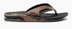 Reef Fanning Slippers Black-tan -Snowboards Verkoop reef fanning slippers black tan side 22211