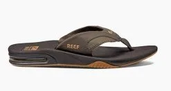 Reef Fanning Slippers Brown-gum 8 Reef Fanning Slippers Brown-gum -Snowboards Verkoop reef fanning slippers brown gum side 21351