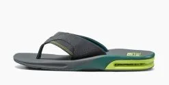 Reef Fanning Slippers Grey-volt -Snowboards Verkoop reef fanning slippers grey volt side 1 21647
