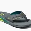 Reef Fanning Slippers Grey-volt -Snowboards Verkoop reef fanning slippers grey volt sidefront 21647