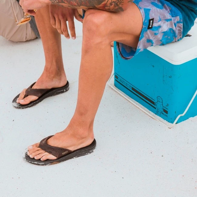 Reef Leather Fanning Slippers Bronze 7 Reef Leather Fanning Slippers Bronze - Afbeelding 5