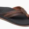Reef LTHR Ortho Coast Slippers Black-brown