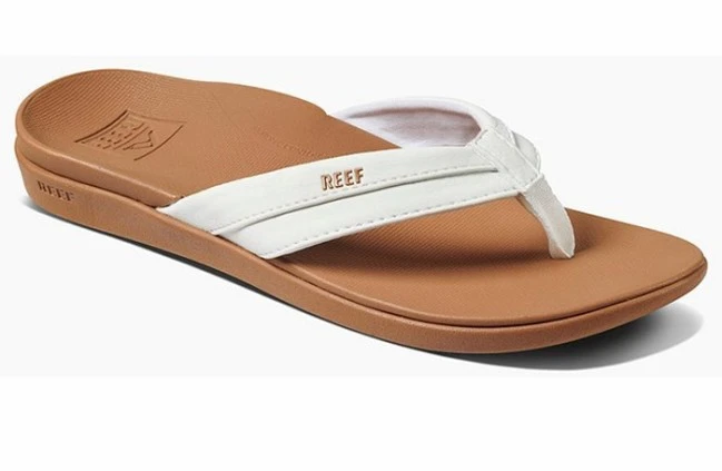 Reef Reef Ortho Coast Slippers White-tan 3 Reef Reef Ortho Coast Slippers White-tan