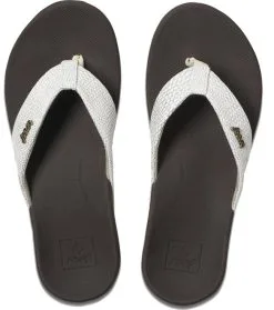 Reef Ortho Spring Female Slippers Brown-white -Snowboards Verkoop reef ortho spring slippers black white 21669