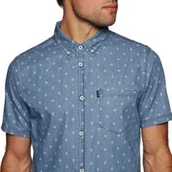 Rip Curl Bondi Shirt Short Sleeve Blue -Snowboards Verkoop rip curl bondi shirt short sleeve blue top 20932
