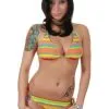 Roxy Maui Zowie String Bikini Grass -Snowboards Verkoop roxy maui zowie string bikini front 13887