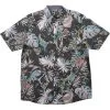 Salty Crew Large Kine SS Woven Charcoal Shirt -Snowboards Verkoop salty crew large kine ss woven charcoal shirt 22184