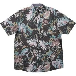 Salty Crew Large Kine SS Woven Charcoal Shirt