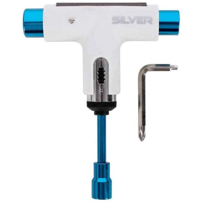 Silver Skateboard Tool Premium 5 Silver Skateboard Tool Premium - Afbeelding 3