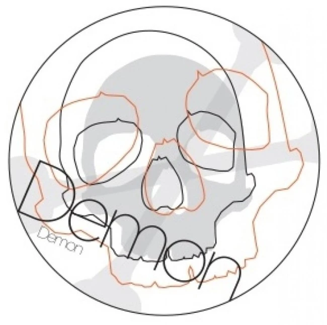 Demon Skull Transparant Stomp Pad 3 Demon Skull Transparant Stomp Pad