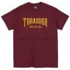 Thrasher Low Low Logo T-shirt Maroon -Snowboards Verkoop thrasher low low logo t shirt maroon 21855