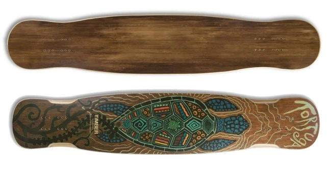 Timber Boards Tortuga 45.3" Longboard Dancer Medium Flex Deck Only 3 Timber Boards Tortuga 45.3" Longboard Dancer Medium Flex Deck Only