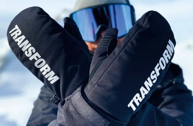 Transform The K.O. Snowboard Mitten Gloves 15K Black 4 Transform The K.O. Snowboard Mitten Gloves 15K Black - Afbeelding 2